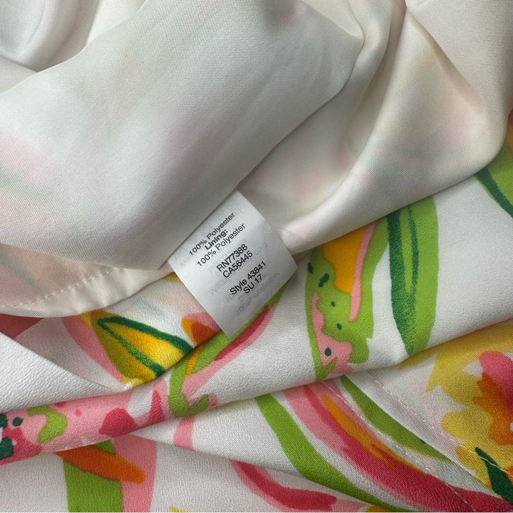 J. Crew Tropical Floral Mini Dress Size 4 Boho Beach Vacation Resortwear - Picture 11 of 12